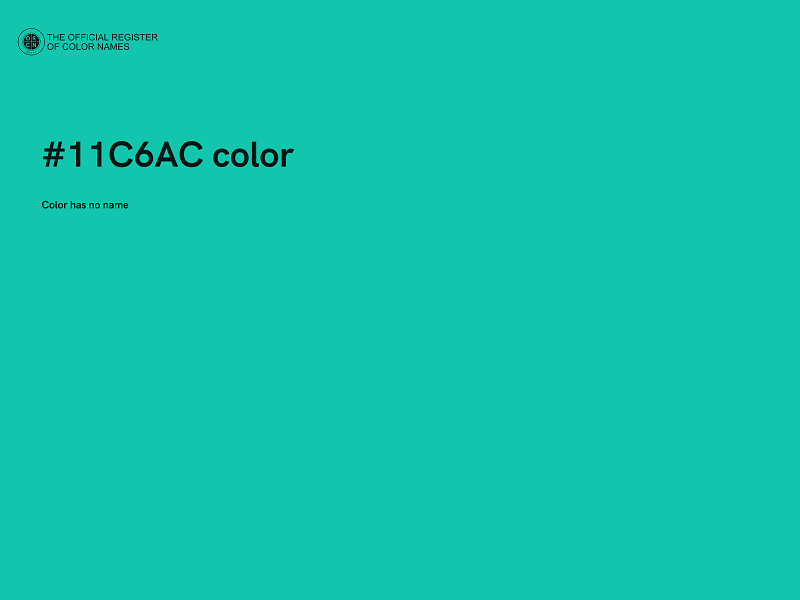 #11C6AC color image