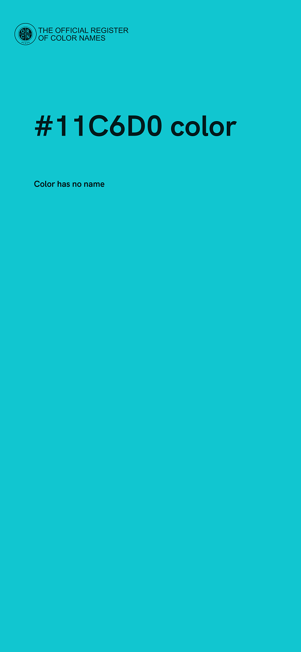 #11C6D0 color image