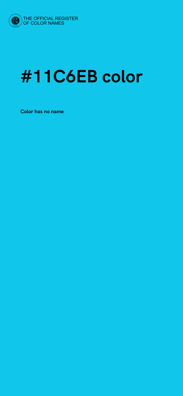 #11C6EB color image