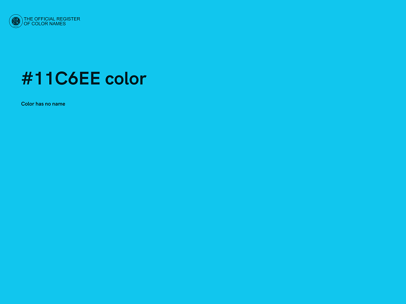 #11C6EE color image