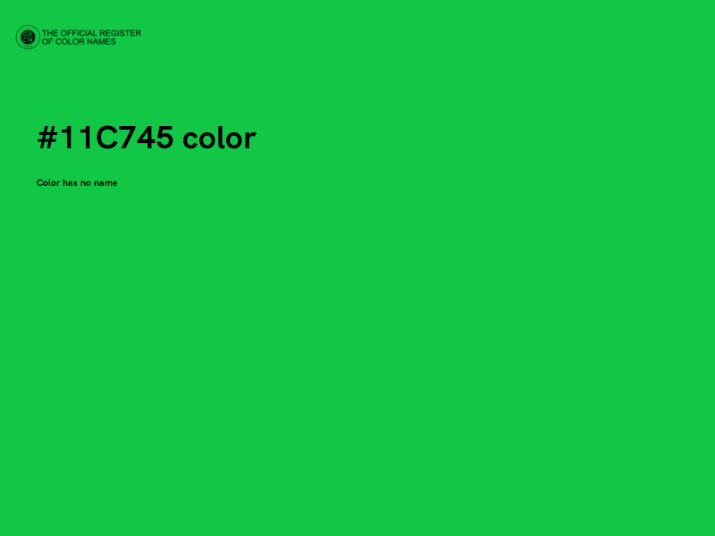 #11C745 color image