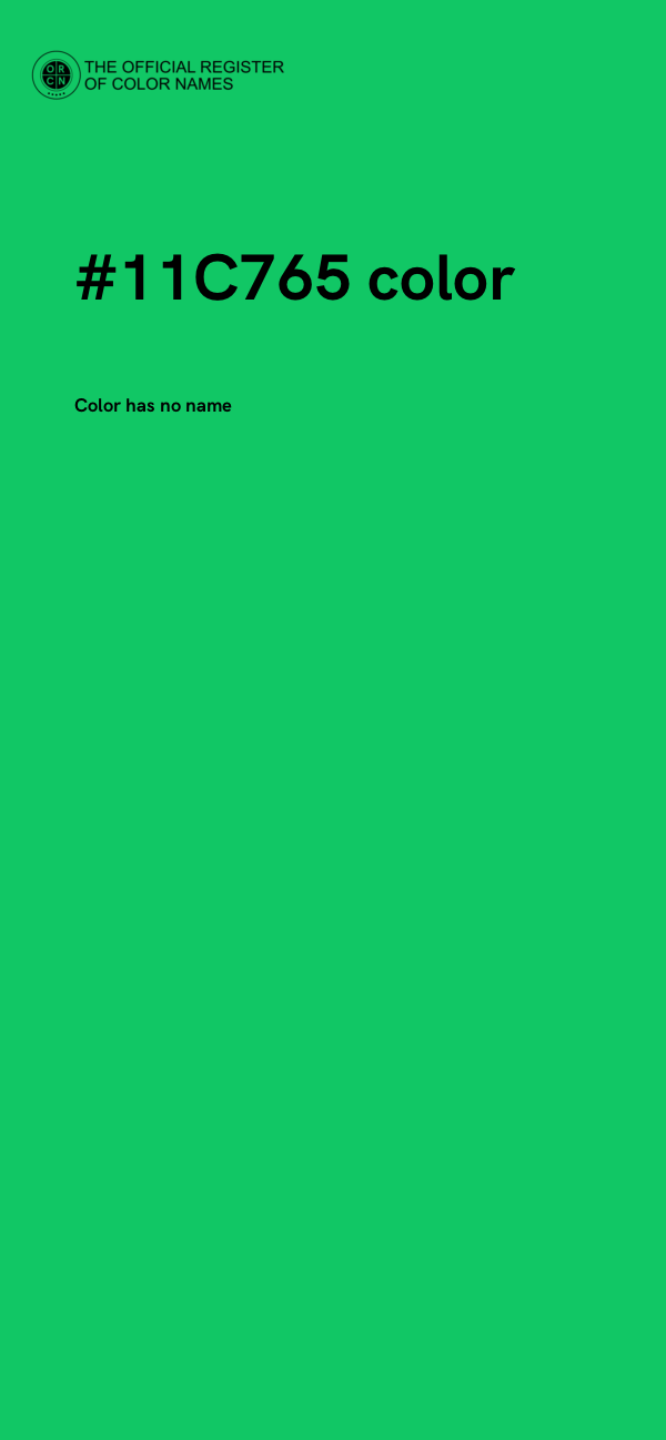 #11C765 color image