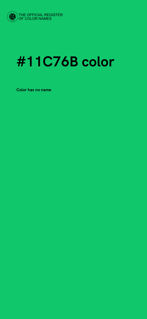 #11C76B color image