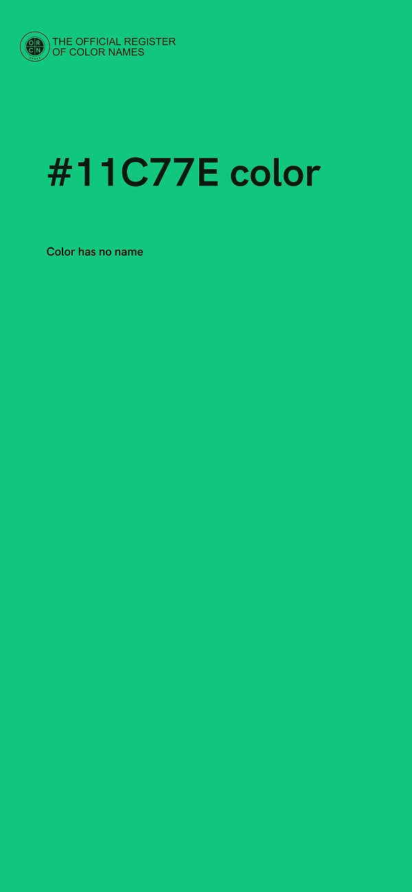 #11C77E color image