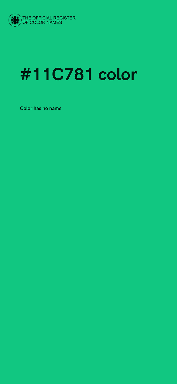 #11C781 color image
