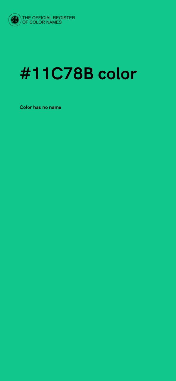 #11C78B color image