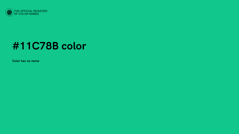 #11C78B color image