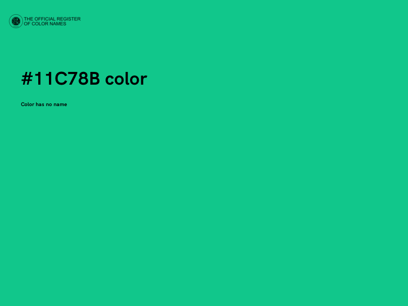 #11C78B color image