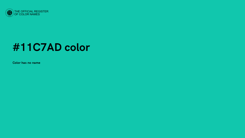 #11C7AD color image