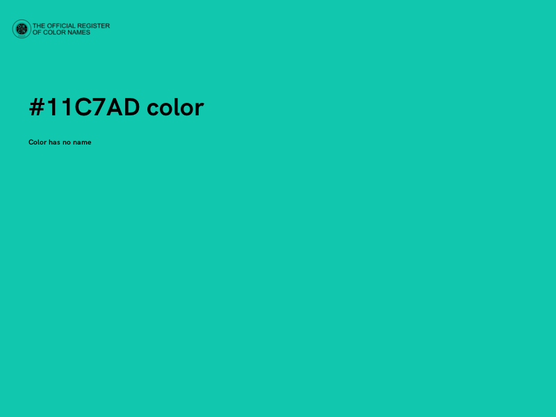 #11C7AD color image