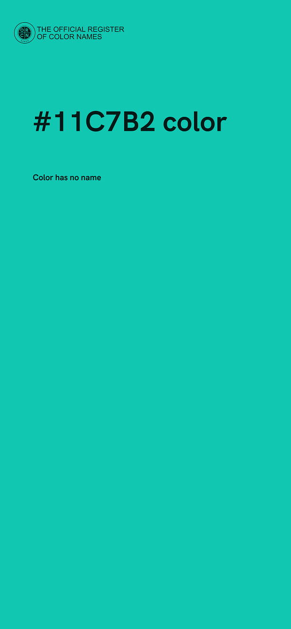 #11C7B2 color image