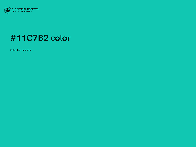 #11C7B2 color image