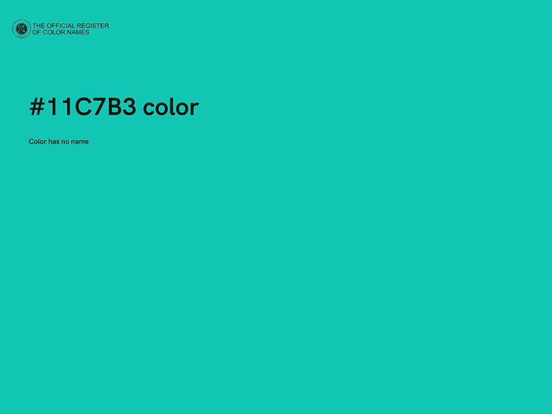 #11C7B3 color image