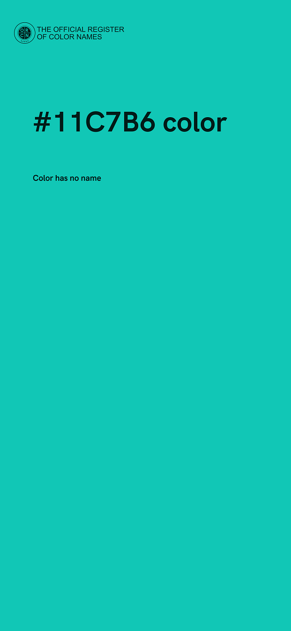 #11C7B6 color image