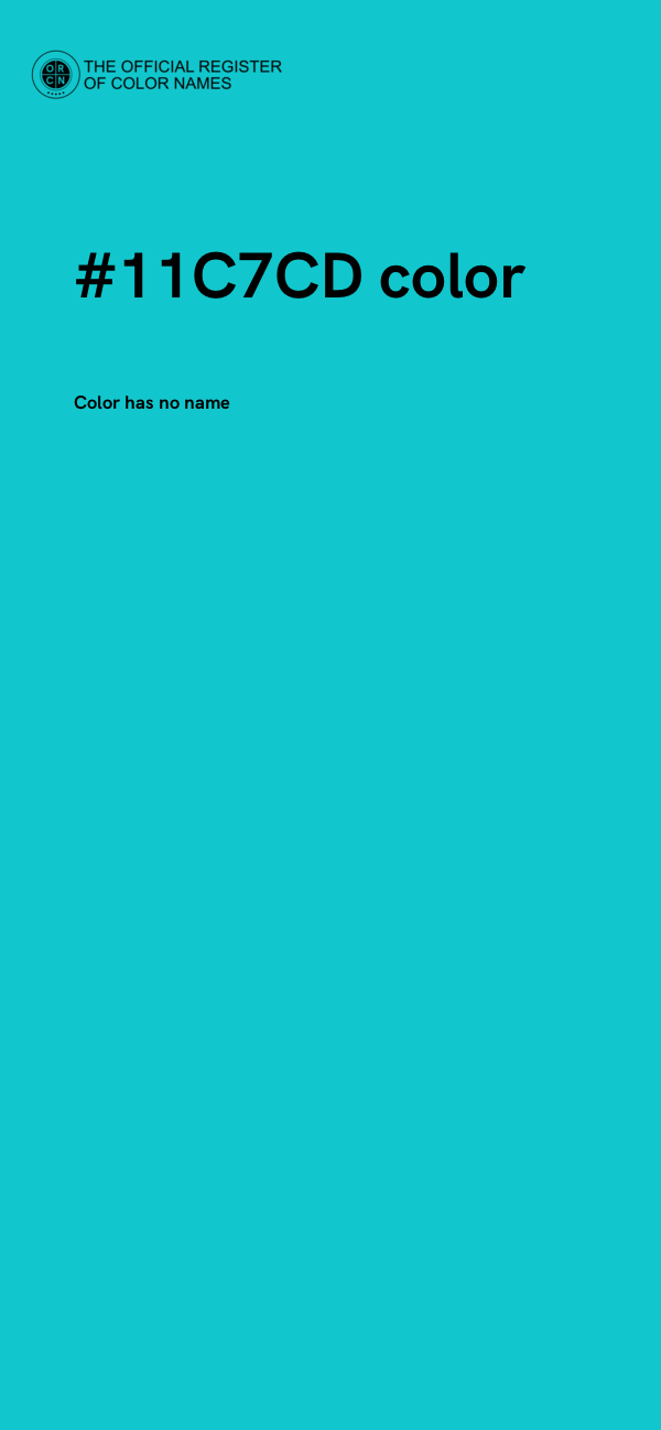 #11C7CD color image
