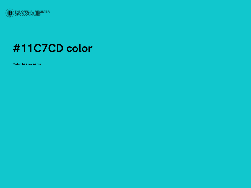 #11C7CD color image