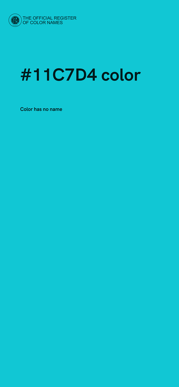 #11C7D4 color image
