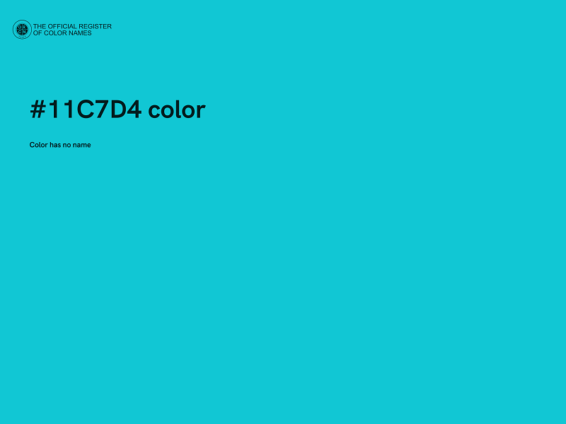 #11C7D4 color image
