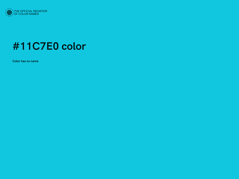 #11C7E0 color image