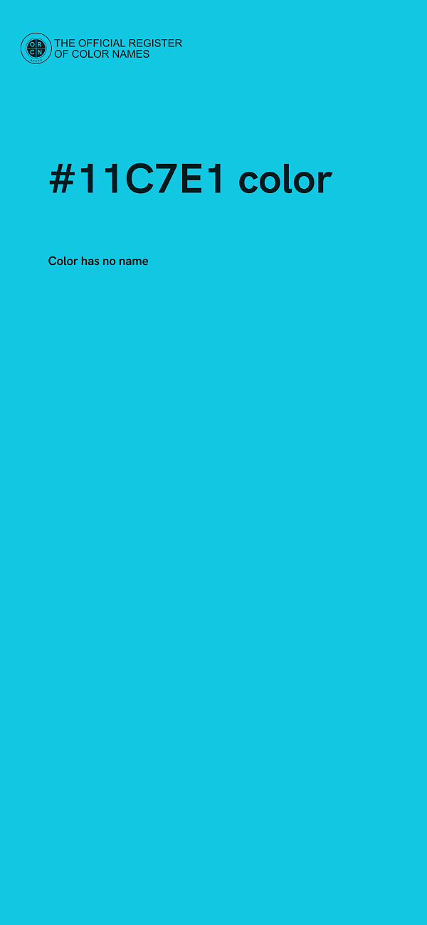 #11C7E1 color image