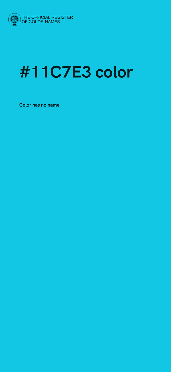 #11C7E3 color image