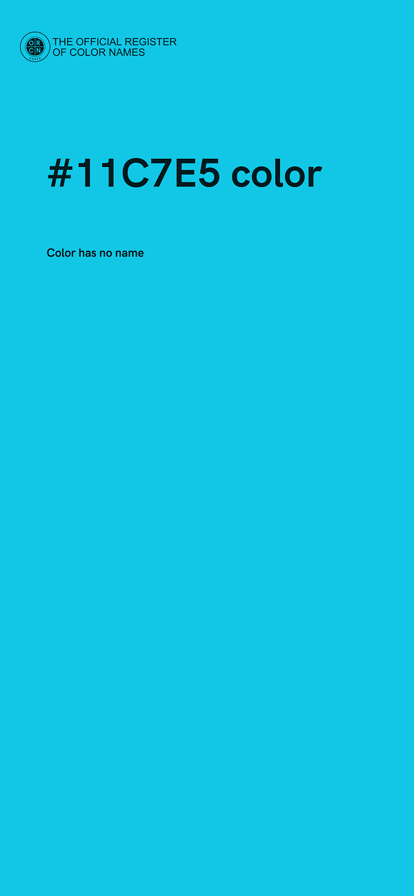 #11C7E5 color image