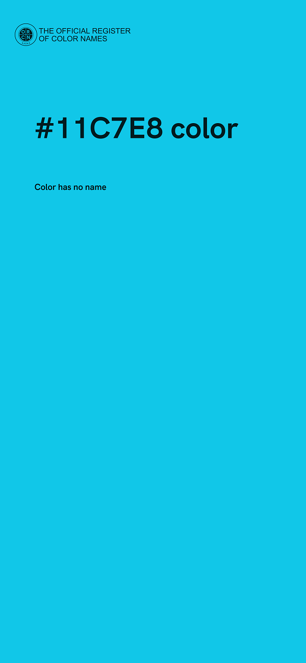 #11C7E8 color image