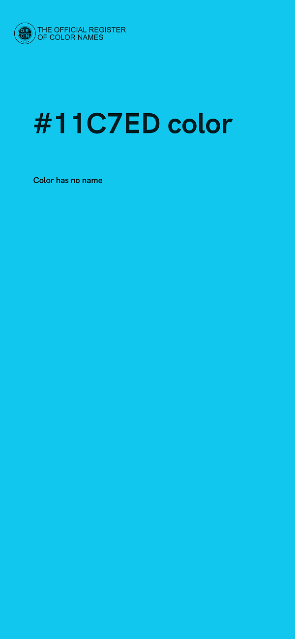 #11C7ED color image