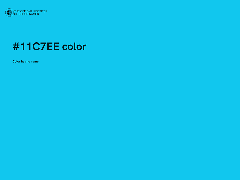 #11C7EE color image