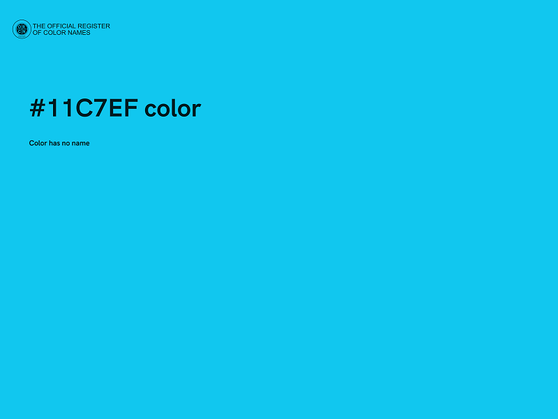 #11C7EF color image