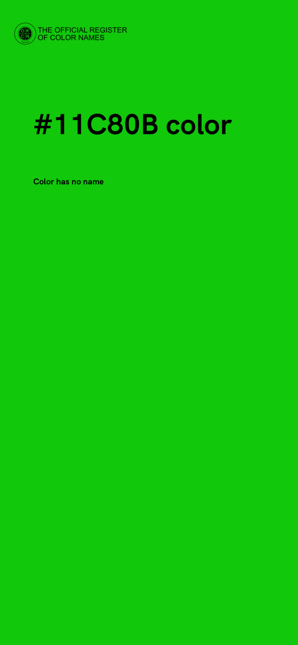 #11C80B color image
