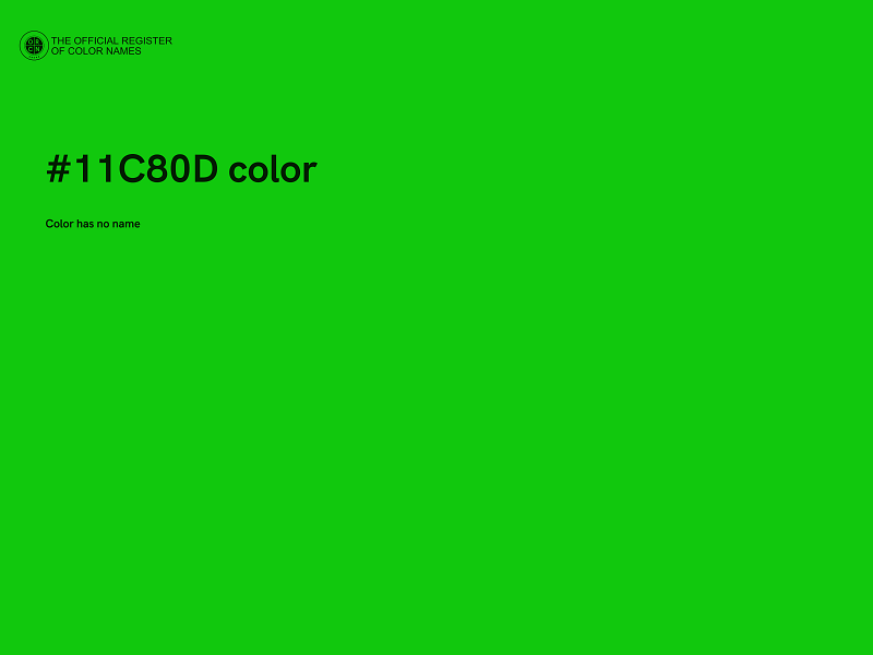 #11C80D color image