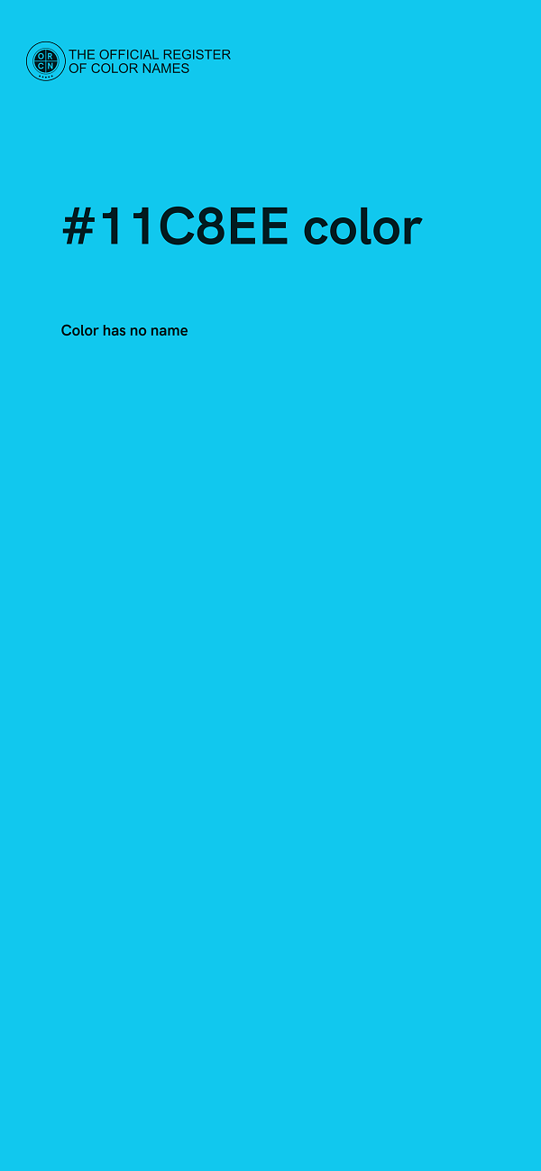 #11C8EE color image