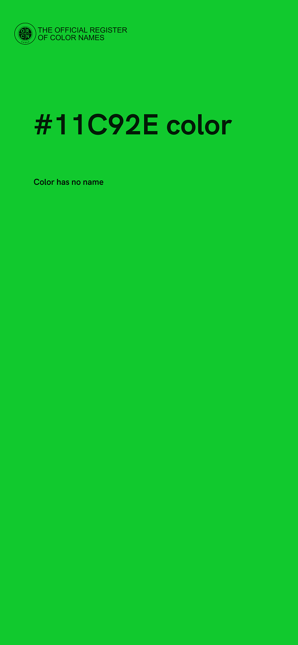 #11C92E color image