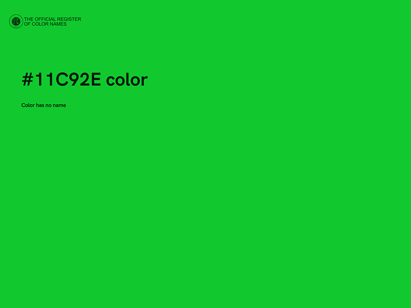 #11C92E color image