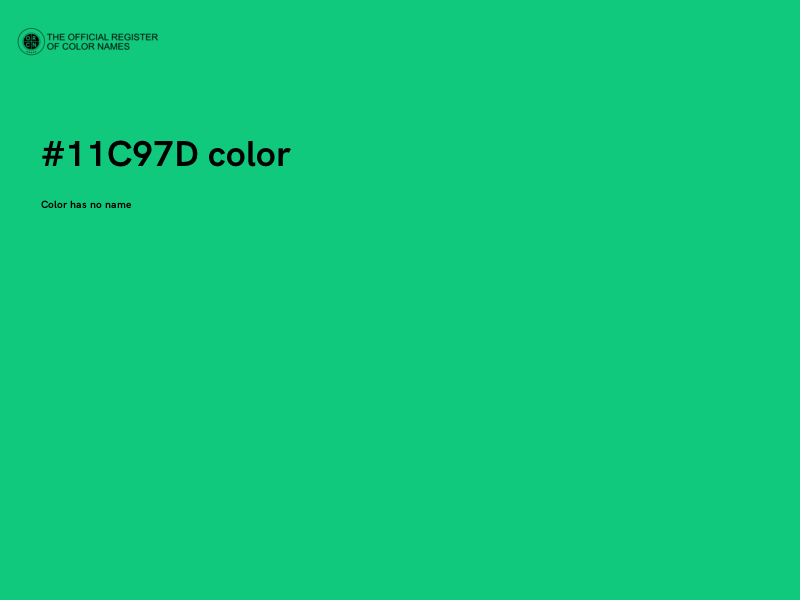 #11C97D color image