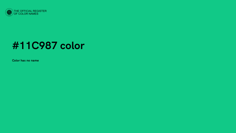 #11C987 color image