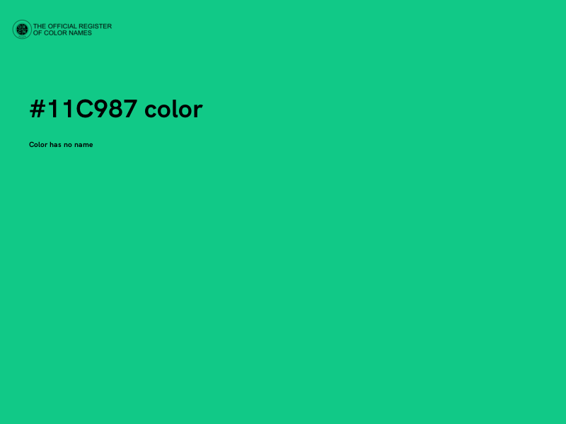 #11C987 color image