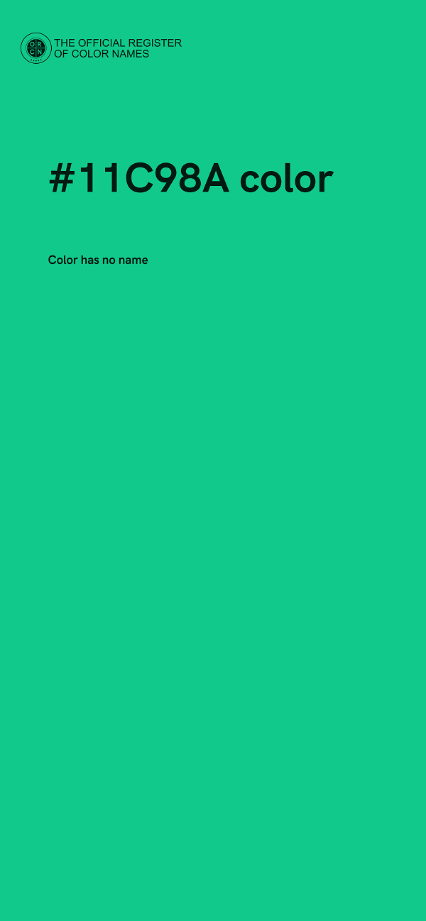 #11C98A color image