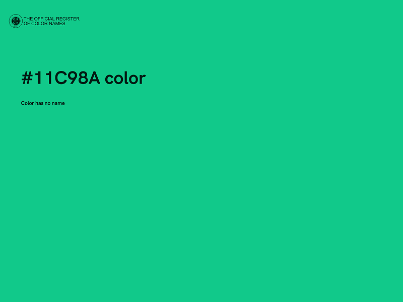 #11C98A color image