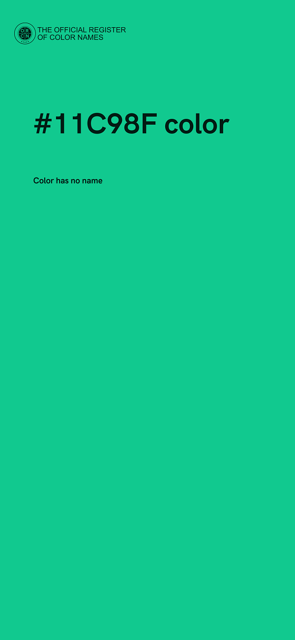 #11C98F color image