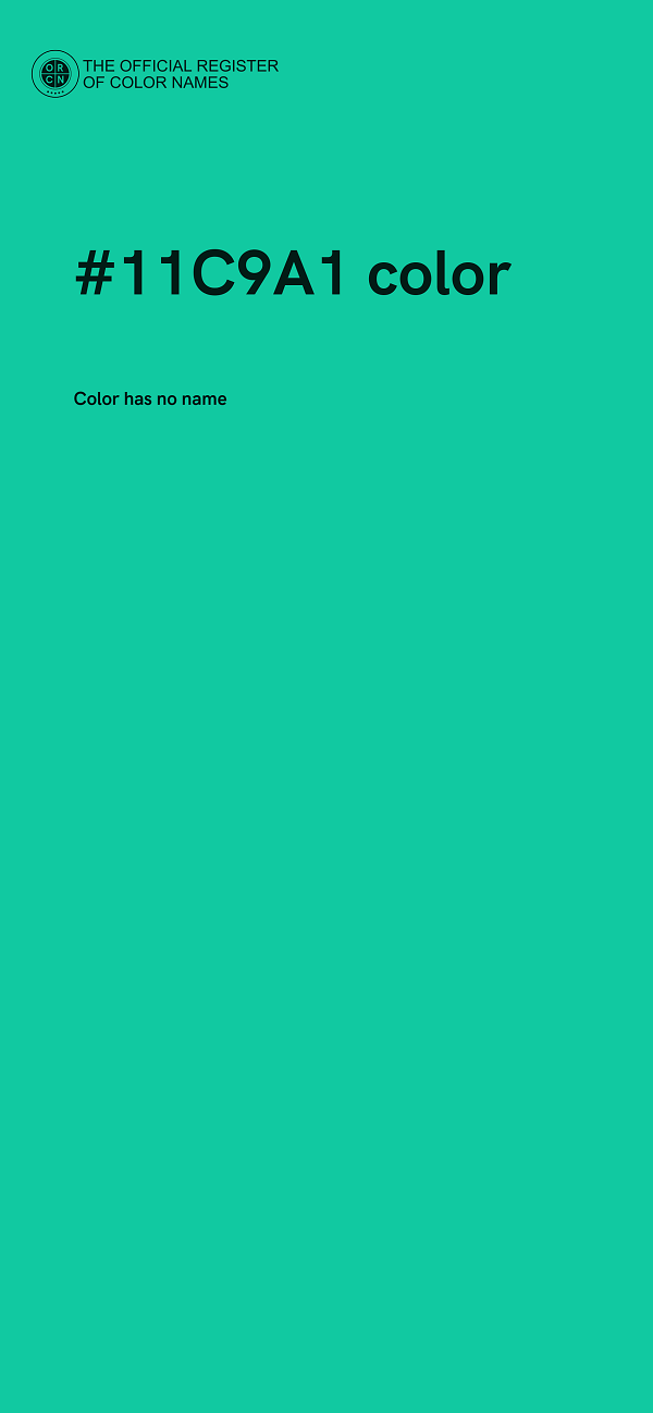 #11C9A1 color image