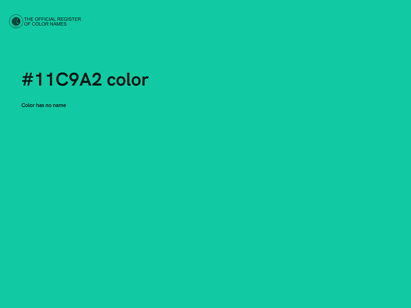 #11C9A2 color image