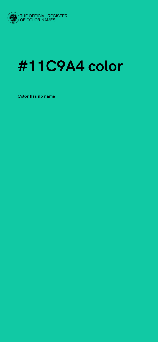 #11C9A4 color image