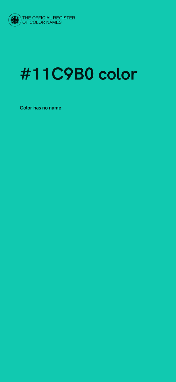 #11C9B0 color image