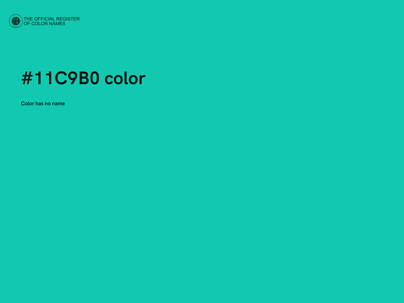 #11C9B0 color image