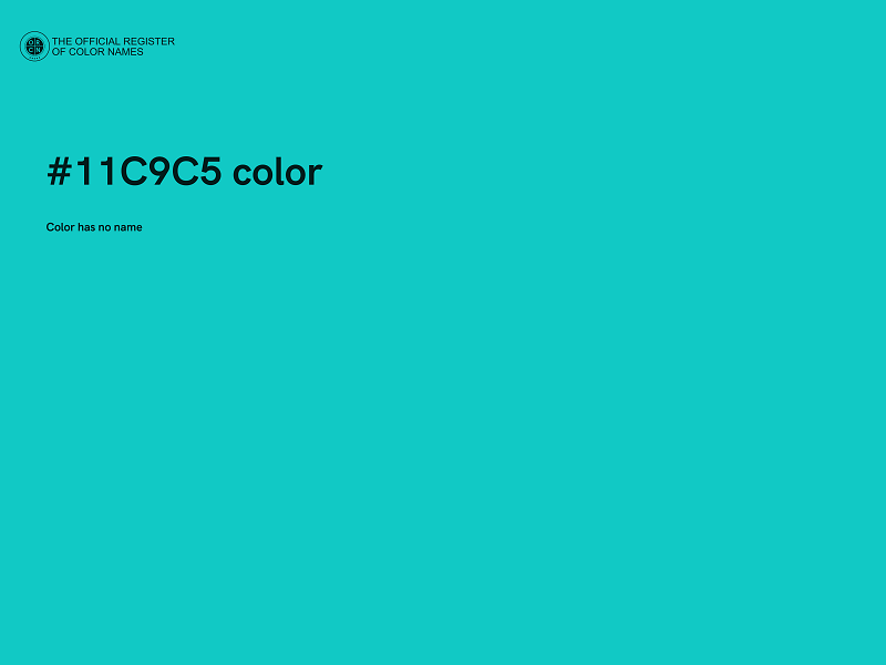 #11C9C5 color image