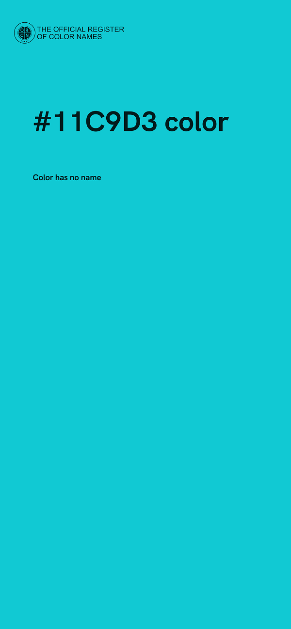 #11C9D3 color image