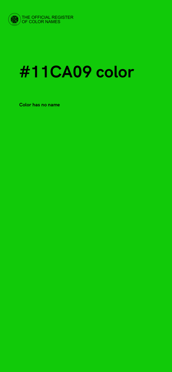 #11CA09 color image