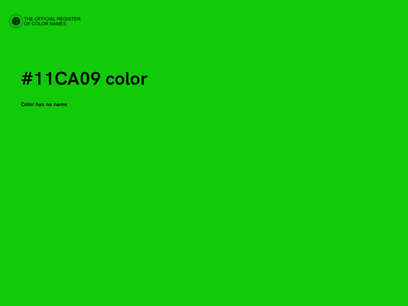 #11CA09 color image